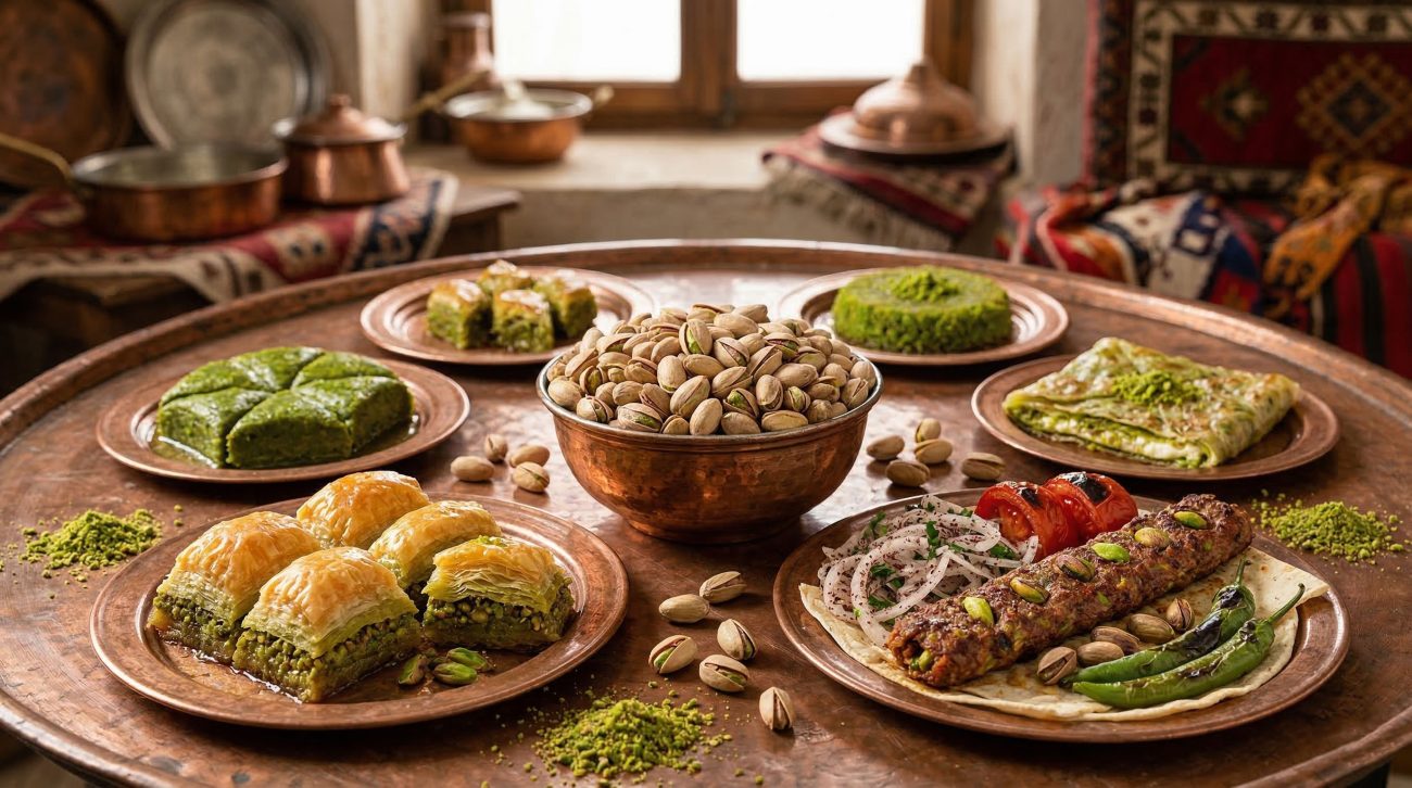 Antep fıstığı ile yapılan yemekler