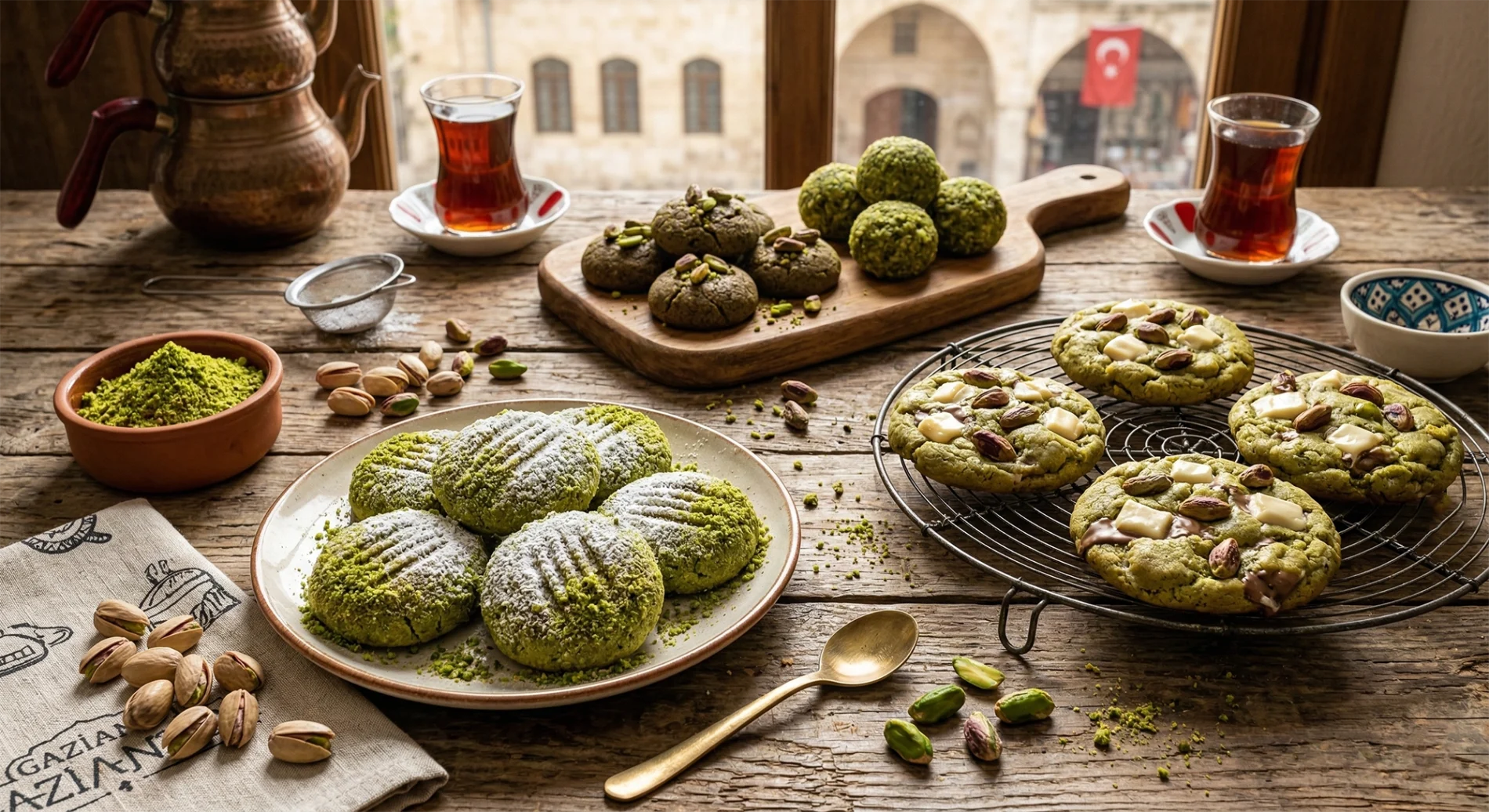 Antep Fıstıklı Kurabiye Tarifleri