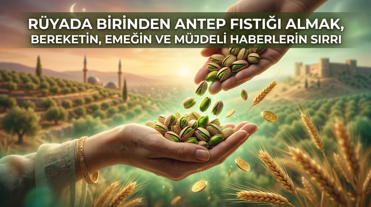 rüyada birinden antep fıstığı almak
